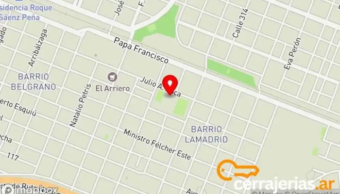mapa de Centro de Salud Barrio Puerta del Sol Centro médico en Sáenz Peña