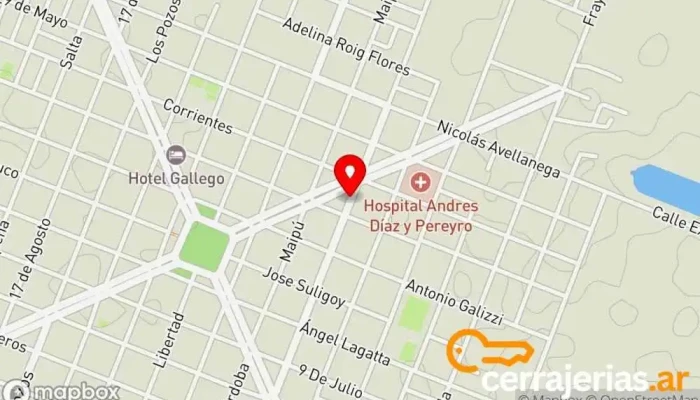 mapa de CENTRO PINTURERIAS Alba Pintura en Machagai