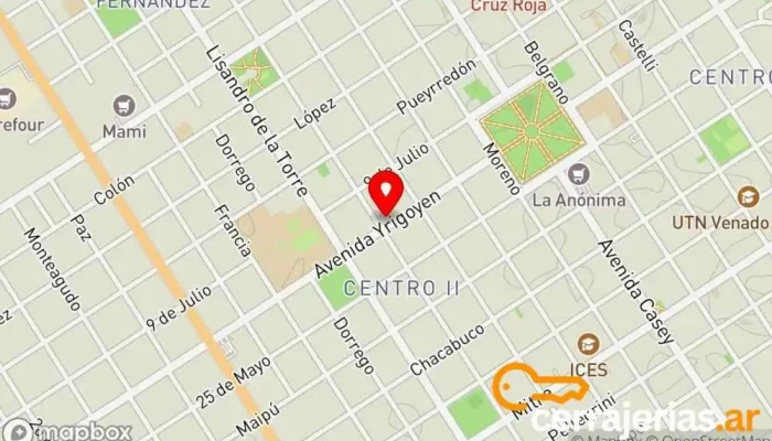 mapa de Cerrajería A. Carrizo Cerrajero en Venado Tuerto