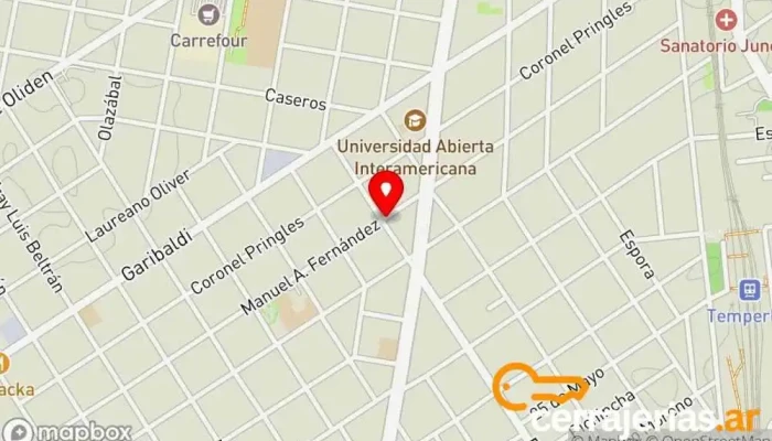 mapa de Cerrajeria a Domicilio Cerrajero, Ferretería en Temperley