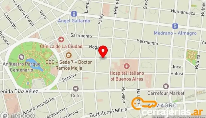 mapa de CERRAJERIA A y E, Hogar, Automotor, Cerrajeria Electronica (Urgencias 24hs) Cerrajero en ABF