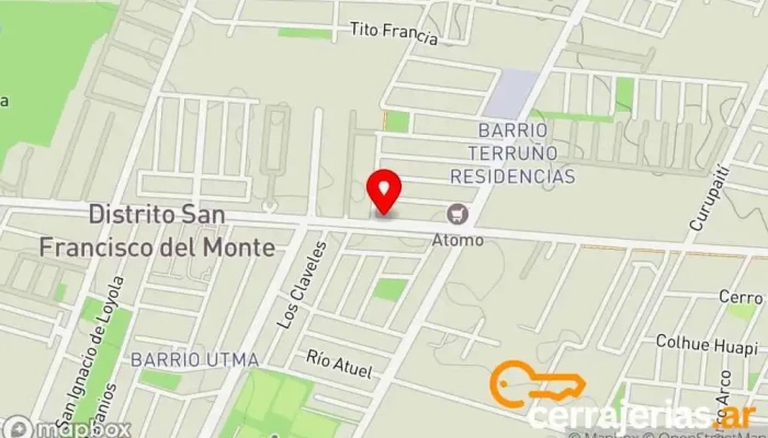 mapa de Cerrajería David Cerrajero en Guaymallén
