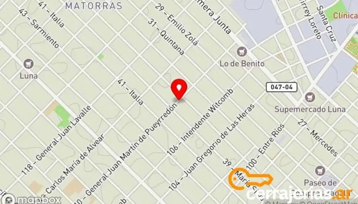 mapa de Cerrajeria Delta Cerrajero en Villa Ballester