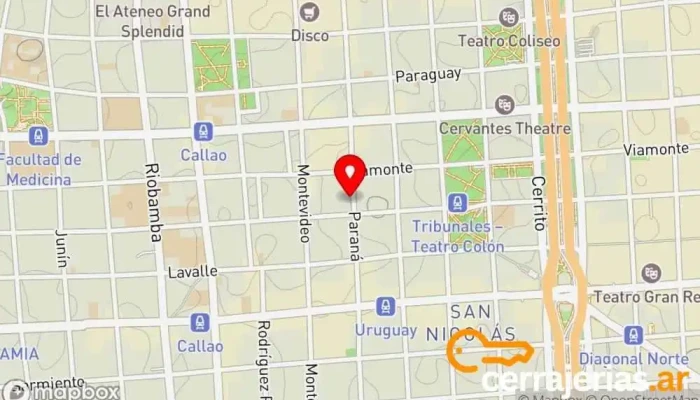mapa de Cerrajería 