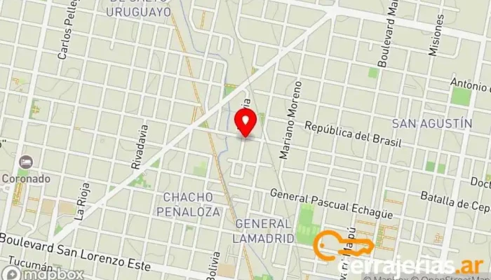 mapa de Cerrajería Etcheverry Cerrajero en Concordia