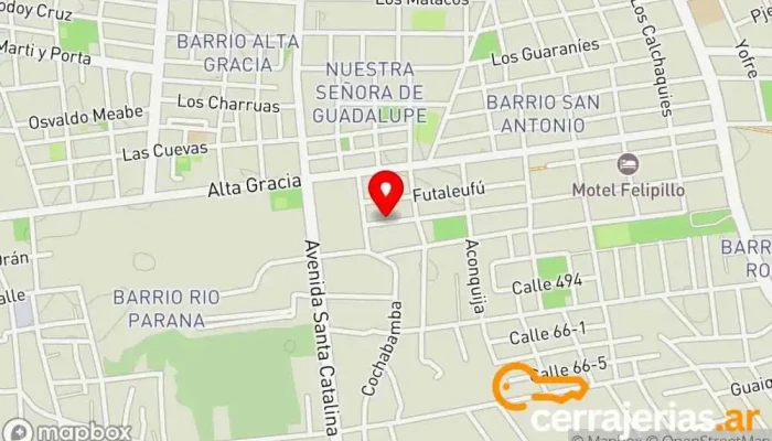 mapa de Cerrajeria Francisco Taller de reparación de automóviles en Corrientes