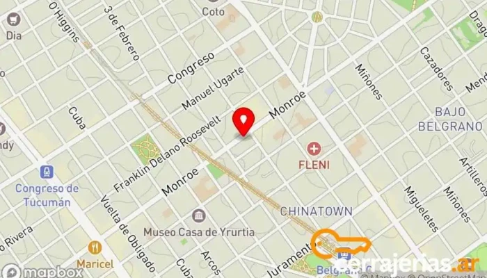 mapa de CERRAJERIA GML Cerrajero en Cdad. Autónoma de Buenos Aires