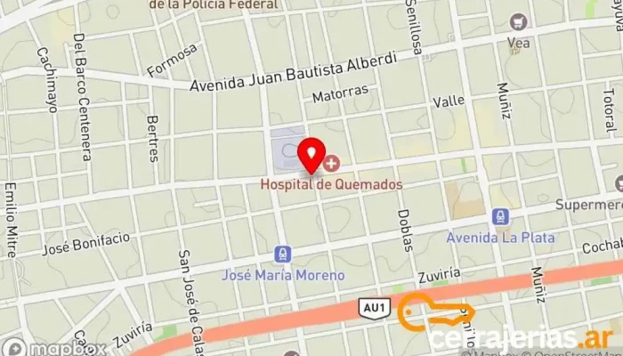 mapa de Cerrajería Goyena Cerrajero en BDO