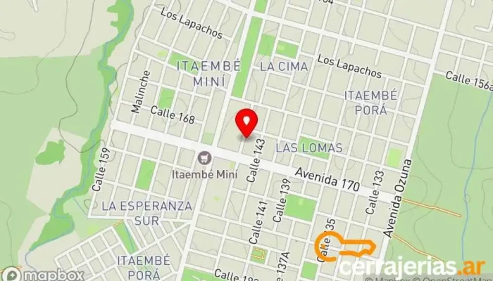 mapa de Cerrajeria Itaembe  en Posadas