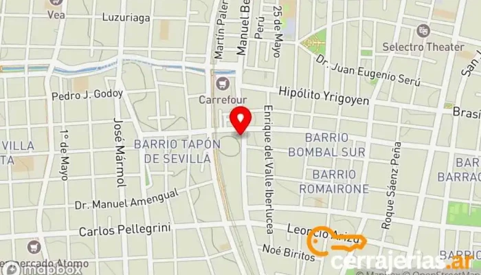 mapa de Cerrajería KATHIAN  en Godoy Cruz
