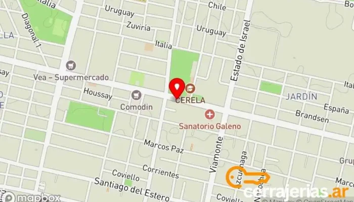 mapa de Cerrajería Lucho Parra Cerrajero en San Miguel de Tucumán