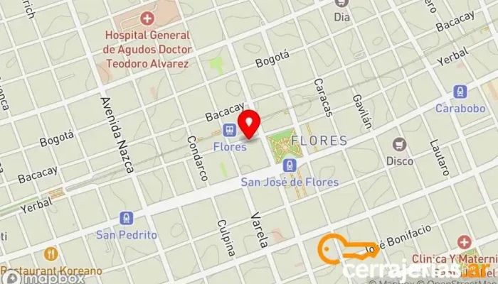 mapa de Cerrajería Luciana Cerrajero en GMA