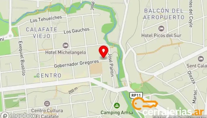 mapa de Cerrajeria Mauro Cerrajero en El Calafate