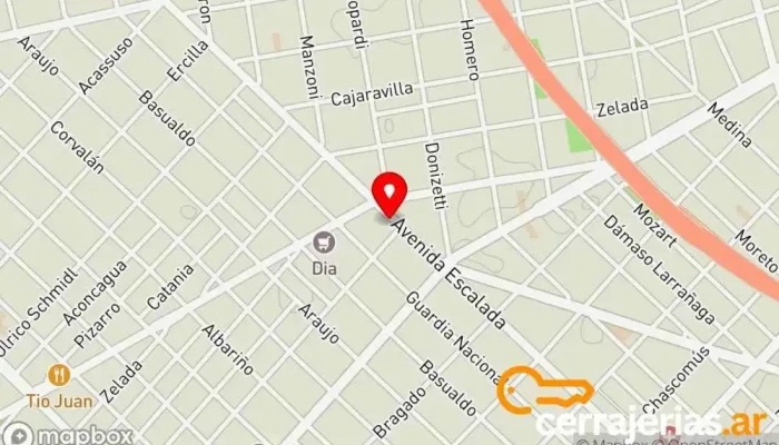 mapa de CERRAJERIA OSCAR Cerrajero en LDM