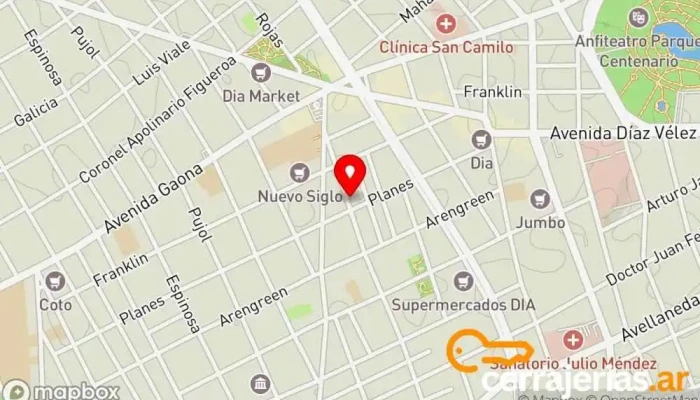 mapa de Cerrajería Palacios Cerrajero en ABO