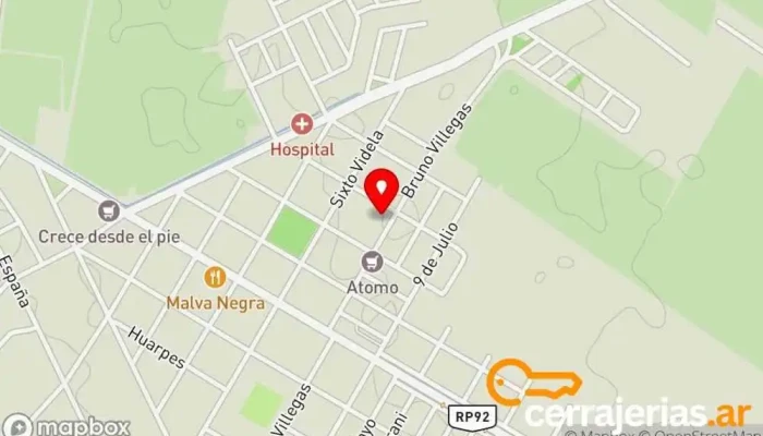 mapa de CERRAJERIA PANIZZUTTI DE MIGUEL ANGEL Cerrajero en La Consulta