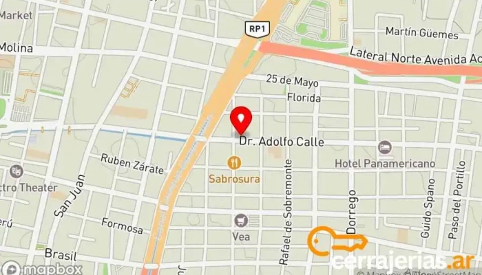 mapa de Cerrajería Reitano Cerrajero en AXW
