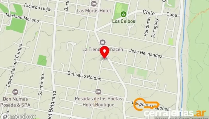 mapa de Cerrajeria San Lorenzo Cerrajero, Tienda de artículos para el hogar en San Lorenzo