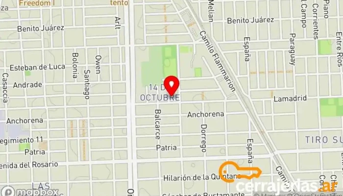 mapa de Cerrajeria Total Rosario Cerrajero en Rosario