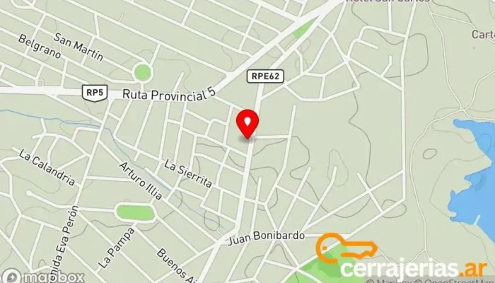 mapa de CIMA Carpintería Metálica Herrero en Villa del Dique