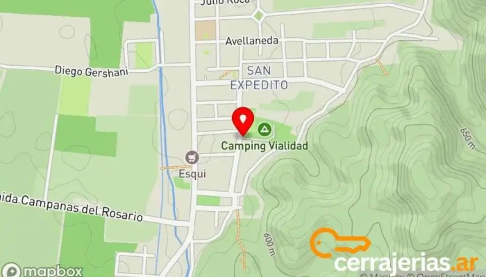 mapa de Complejo Deportivo Vial Polideportivo en San Fernando del Valle de Catamarca