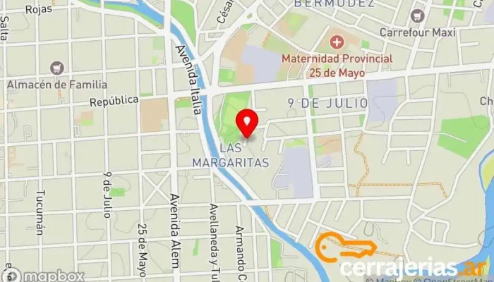 mapa de Complejo Sol Andino  en San Fernando del Valle de Catamarca