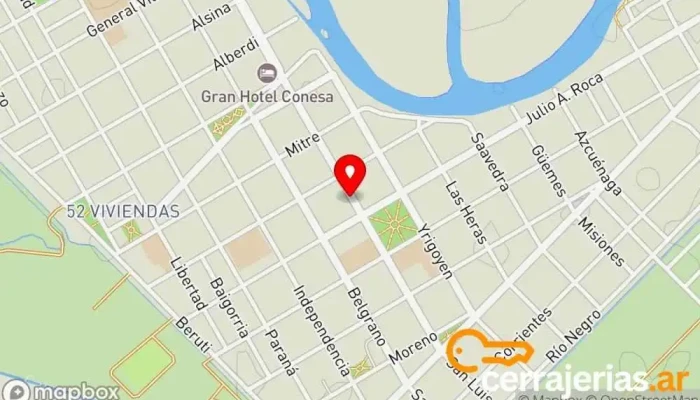 mapa de Corralón Martinolich Ferretería en Gral. Conesa