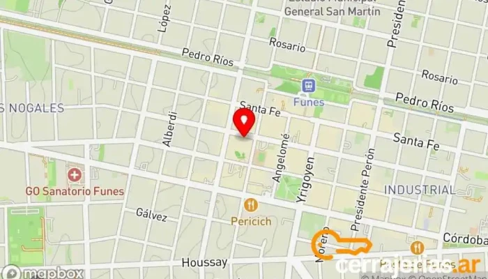 mapa de Corralon Parana (Funes-Santa Fe) Tienda de azulejos, Fábrica de puertas, Proveedor de puertas, Tienda de muebles de cocina en Funes