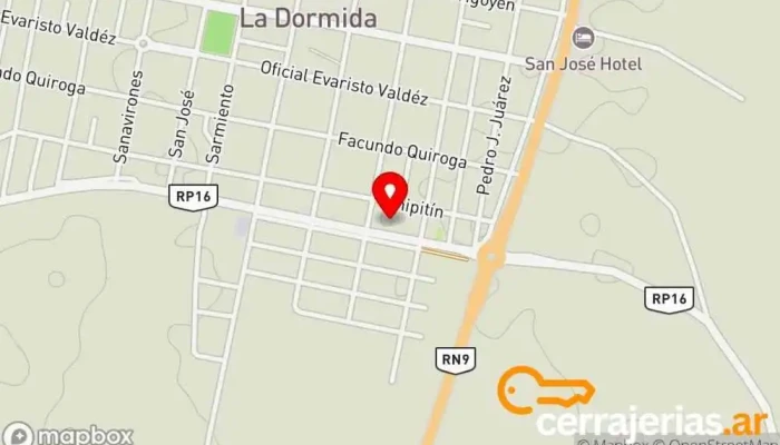 mapa de CORRALON SAN JOSE Ferretería en San Jose de la Dormida
