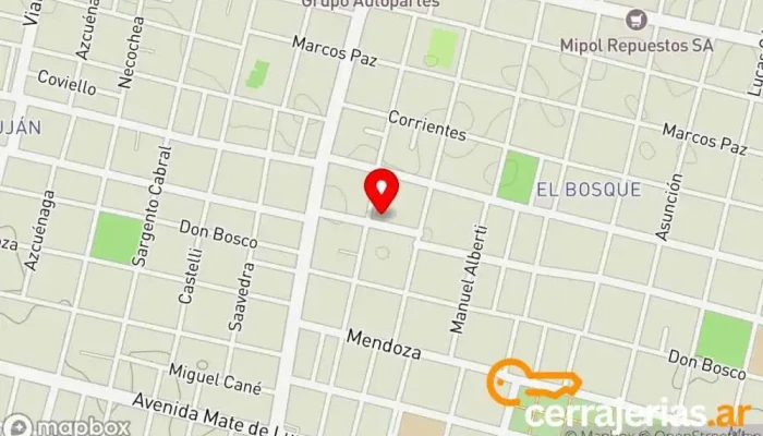 mapa de CORTINAS Y PERSIANAS Districort Oficinas de empresa, Proveedor de puertas para garaje, Servicio de instalación de ventanas en San Miguel de Tucumán