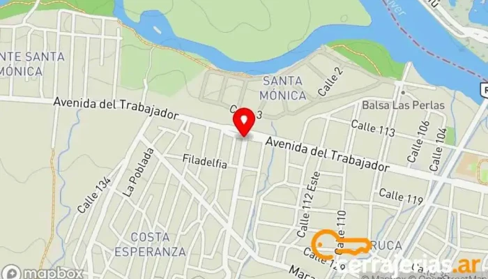 mapa de Daniel Amoblamientos Carpintero en Las Perlas