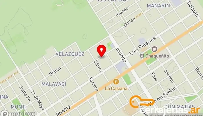 mapa de Danso SAS Fábrica de puertas en Ricardone