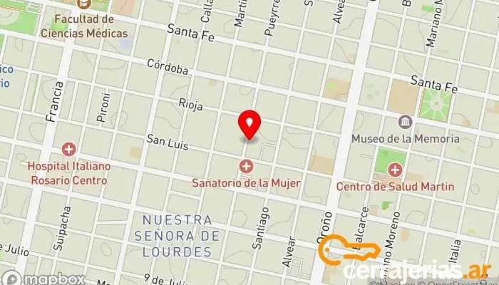 mapa de Despintado de Aberturas Cram  en Rosario
