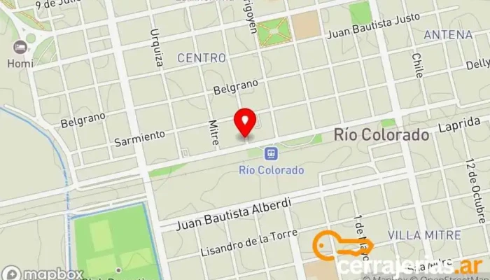 mapa de DGO ABERTURAS Comercio en Río Colorado