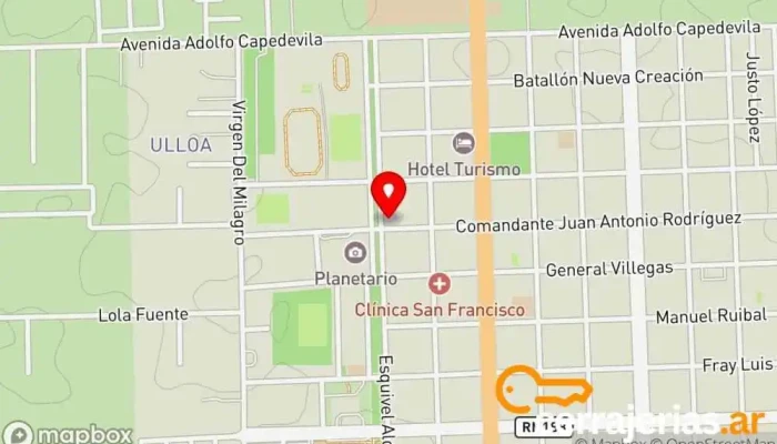 mapa de Di Paolo Maderas Malargüe Tienda de materiales para la construcción en Malargüe