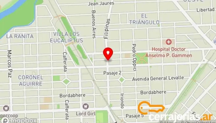 mapa de Diego Podevil Aberturas Tienda de accesorios para ventanas en Villa Gdor. Galvez