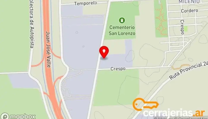 mapa de DIELFE Carpintería, Tienda de muebles, Fábrica, Mayorista en Villa Gdor. Galvez
