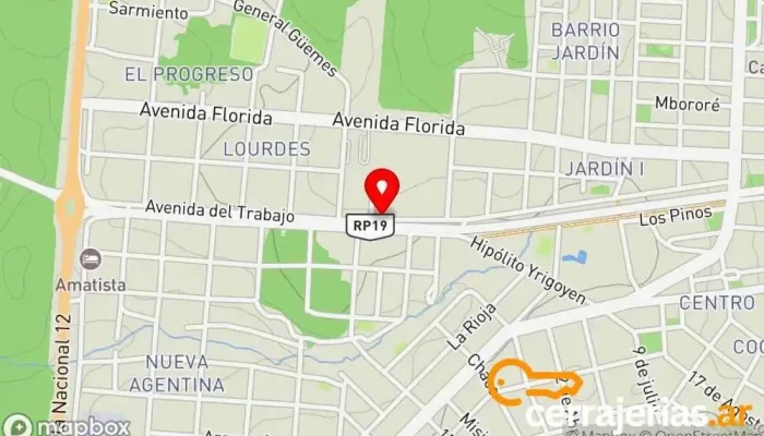 mapa de Don Alejandro carpintería y construcciones Carpintería en Wanda