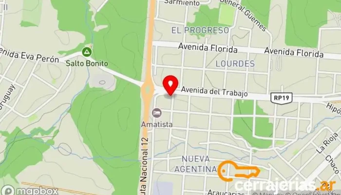 mapa de Don Alejandro Carpintería en Wanda
