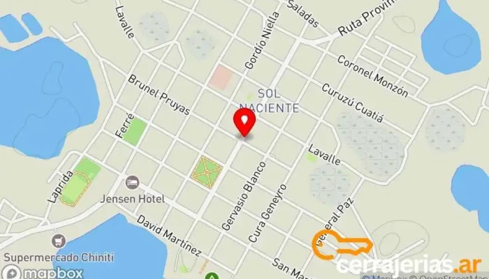 mapa de El chucaro vidrieria Ventana de aluminio en Caá Catí
