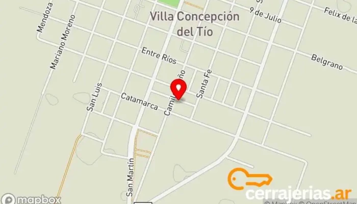 mapa de EL FORTIN ABERTURAS Fábrica en Villa Concepción del Tio