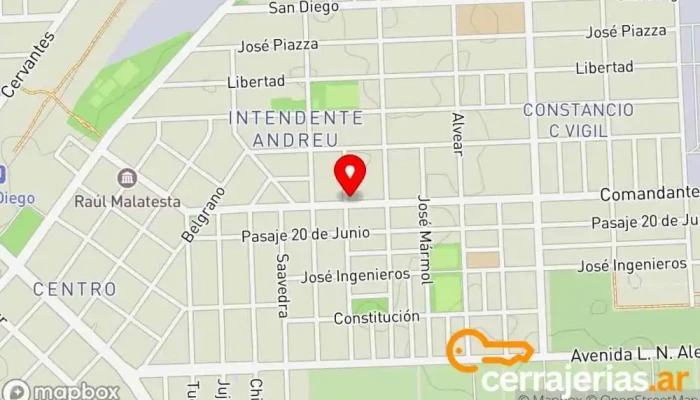 mapa de Espacio Mamparas Tienda de mamparas de ducha, Reformas de baños, Tienda de equipos de baños, Contratista de solarios en Villa Gdor. Galvez