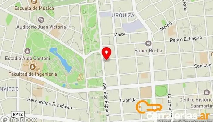mapa de Estudio puerta 3 Oficinas de empresa en San Juan