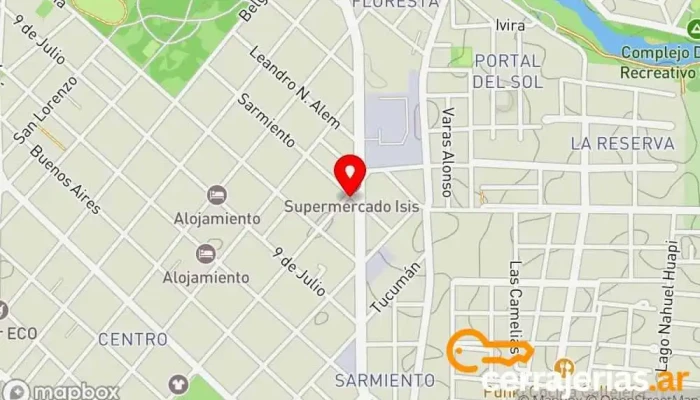 mapa de Fabrica de Aberturas Logar Proveedor de aluminio en Villa Nueva