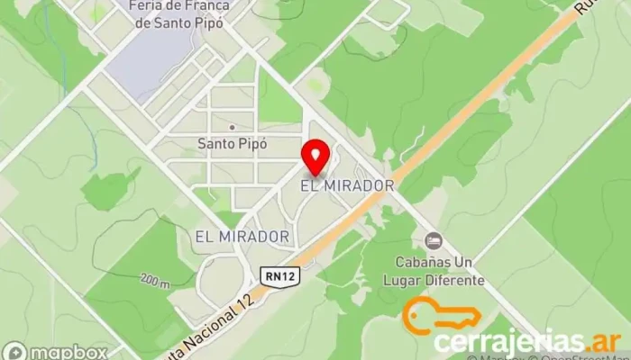 mapa de Ferreteria Felix Duda Ferretería en Santo Pipo