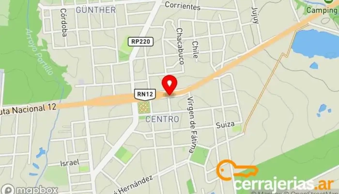mapa de Ferreteria GH Proveedor de materiales de construcción, Servicio de mensajería en Garuhape
