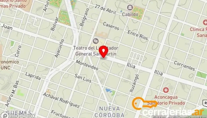 mapa de Ferretería y Cerrajería del Hogar Ferretería, Cerrajero, Tienda de herramientas en ATA