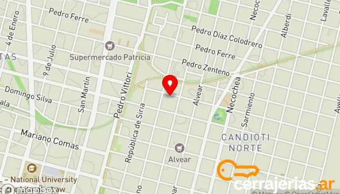 mapa de For automatismos Proveedor de puertas para garaje en Santa Fe de la Vera Cruz