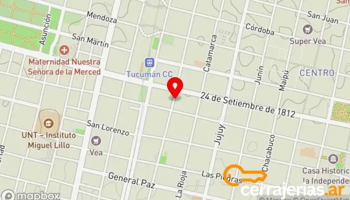 mapa de Fotoservis Tienda de fotografía en San Miguel de Tucumán