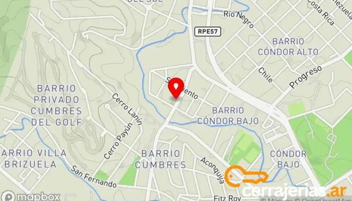 mapa de Franco herreria y mantenimiento Herrero en Villa Allende